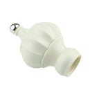 2Pcs Plastic 28mm Inner Dia. Window Drapery Curtain Rod End Drapery Pole Rail Decorative Head