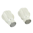 2Pcs Zinc Alloy 28mm Inner Dia. Window Drapery Curtain Rod End Drapery Pole Rail Decorative Head