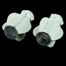 2Pcs Zinc Alloy 28mm Inner Dia. Window Drapery Curtain Rod End Drapery Pole Rail Decorative Head