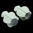 2Pcs Zinc Alloy 28mm Inner Dia. Window Drapery Curtain Rod End Drapery Pole Rail Decorative Head