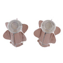 2Pcs Zinc Alloy 28mm Inner Dia. Window Drapery Curtain Rod End Drapery Pole Rail Decorative Head