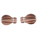 2Pcs Zinc Alloy 28mm Inner Dia. Window Drapery Curtain Rod End Drapery Pole Rail Decorative Head