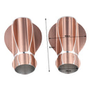2Pcs Zinc Alloy 28mm Inner Dia. Window Drapery Curtain Rod End Drapery Pole Rail Decorative Head