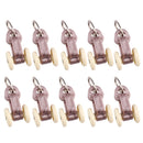 Pack of 10Pcs Curtain Hook with Carrier Shower Curtain Sliding Runner 30mm, Easy Sliding