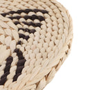 Handcrafted Eco-friendly Straw Woven Dia. 48cm Seat Pouf Yoga Meditation Mat