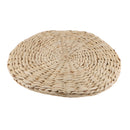 Handcrafted Eco-friendly Straw Woven Dia. 48cm Seat Pouf Yoga Meditation Mat
