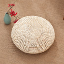 Japanese Style Handmade Straw Woven Seat Cushion Tatami Dia. 30cm (11.81")