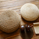 Japanese Style Handmade Straw Woven Seat Cushion Tatami Dia. 30cm (11.81")