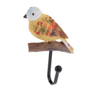 Set 3 Pieces Resin Brids Metal Hooks Single Hooks Wall Door Hanger Hooks for Clothes Towel key Hat Bag Coat