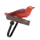 Set 3 Pieces Resin Brids Metal Hooks Single Hooks Wall Door Hanger Hooks for Clothes Towel key Hat Bag Coat