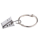 12 Piece Curtain Ring Hook with Clips with Eyelet for Window/Door/Bath 25mm, Drapery Rings Hanger