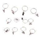 Window Curtain Clips Rings, Heavy Duty Clamps Catcher, Door Panel Shower Curtain Rings Hook