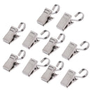 10-Pcs Heavy Duty Curtain Clips with Hook/Spring Clamps/Roman Clips Carrier, Rustproof