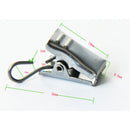 10Pcs Shower Curtain Clips with Hook Gliding Hanger Hook Clips Peg Pins 30mm, Heavy Duty