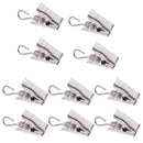 10Pcs Shower Curtain Clips with Hook Gliding Hanger Hook Clips Peg Pins 30mm, Heavy Duty