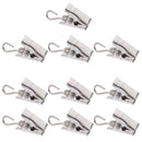 10Pcs Shower Curtain Clips with Hook Gliding Hanger Hook Clips Peg Pins 30mm, Heavy Duty