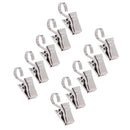 10Pcs Curtain Clips with Hook Curtain Rings Hook, Door Panel Carrier Drapes Hanger Clamps 35mm