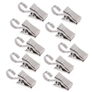 10Pcs Curtain Clips with Hook Curtain Rings Hook, Door Panel Carrier Drapes Hanger Clamps 35mm