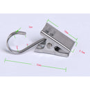 10Pcs Curtain Clips with Hook Curtain Rings Hook, Door Panel Carrier Drapes Hanger Clamps 35mm