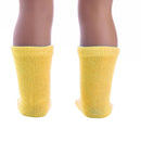 Pair Of Non Slip Soft Comfortable Cotton Pet Dog Socks Paw Protector Yellow