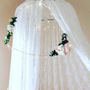 Kids Children Room Decor Supplies Reading Playing Dome Princess Bed Canopy Mosquito Net Tent Curtains White Lace