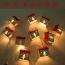 LED String Light Fairy Lights with Wooden Red House?Holiday Wedding Christmas Home Decoration Lamp, 165cm/5.41f