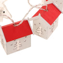 LED String Light Fairy Lights with Wooden Red House?Holiday Wedding Christmas Home Decoration Lamp, 165cm/5.41f