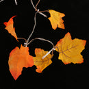 Battery Powered LED Fairy Light String Rope Light with Maple Leaves, Christmas Lighting for Bedroom, Xmas Tree, Garden, Balcony Decoration