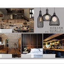 Counrtyside Black Metal Retro Iron Ceiling Pendant Light Chandeliers Fitting Lampshade Loft