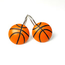 12pcs Metal Basketball Design Shower Curtain Hooks Rustproof Curtain Hooks