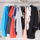 Stainless Steel Extendable Adjustable Curtain Pole / Rod Telescopic Tension Rod for Shower Bath Curtains Wardrobe Closet 57cm-107cm