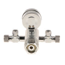 Professional Aluminum CO2 Regulator Meter Carbon Dioxide Pressure Reducer Equipment with Solenoid Adjustable Valve and 2 Bubble Counters