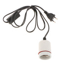EU Plug Pet Reptile Basking Heat Lamp Socket Breeding Heat Lamp Holder Base