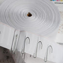 7cm Width Pinch Pleat Curtain Tape Pleated Drape Header Pleated Heading Tape- 53m/Roll, Window Accessory