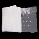 White Gauze Lace Trim Floral Embroidered Tulle Fringe Venise Lace Home Texile DIY, 35m/38y