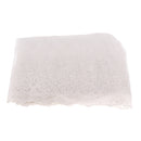 White Gauze Lace Trim Floral Embroidered Tulle Fringe Venise Lace Home Texile DIY, 35m/38y