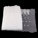 White Gauze Lace Trim Floral Embroidered Tulle Fringe Venise Lace Home Texile DIY, 35m/38y