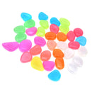 40pcs Glow In the Dark Pebble Stone Mix Color Luminous Stone DIY Rocks Decor
