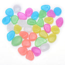 40pcs Glow In the Dark Pebble Stone Mix Color Luminous Stone DIY Rocks Decor