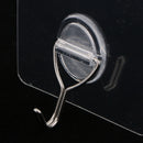 Adhesive Hooks(17.6lb/8kg) Sticky Nail Free Clear Heavy Duty Hook Waterproof