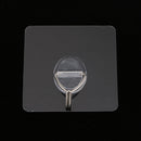 Adhesive Hooks(17.6lb/8kg) Sticky Nail Free Clear Heavy Duty Hook Waterproof