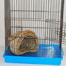Natural Woven Straw Bird Cage Hamster Squirrel Nest Small Animals House Cage