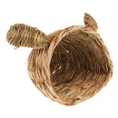 Natural Woven Straw Bird Cage Hamster Squirrel Nest Small Animals House Cage