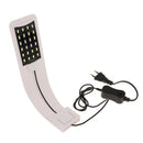 10W LED Aquarium Light Arm Clip on Plant Grow Fish Tank Lighting Lamp-Blue White Lighting EU Plug 220V (White Lamp)