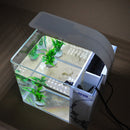 10W LED Aquarium Light Arm Clip on Plant Grow Fish Tank Lighting Lamp-Blue White Lighting EU Plug 220V (White Lamp)