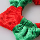 Red and Green Elastic Pet Christmas Collar Red and Green Decorative Neck Tie Collar 11-18cm