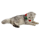 Red and Green Elastic Pet Christmas Collar Red and Green Decorative Neck Tie Collar 11-18cm
