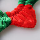 Red and Green Elastic Pet Christmas Collar Red and Green Decorative Neck Tie Collar 11-18cm