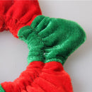 Red and Green Elastic Pet Christmas Collar Red and Green Decorative Neck Tie Collar 11-18cm