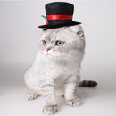 Pet Cat Dog Gentleman Hat Halloween Christmas Xmas Party Holiday Dress Up Costume Apparel